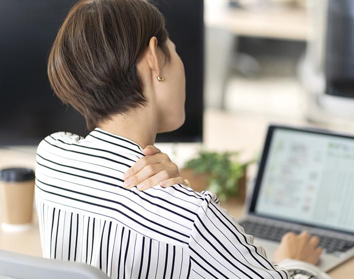 首や肩、デコルテのコリや疲れ